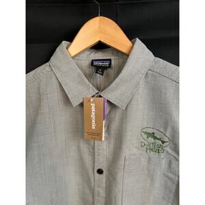 Patagonia Organic Cotton Slub Poplin Button Shirt Men’s M Dogfish Head NWT